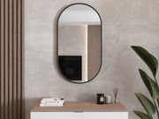 Mirror Aluminum Simple AlumSMOv-50 Black