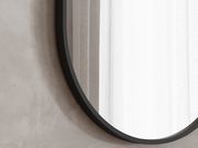 Mirror Aluminum Simple AlumSMOv-50 Black