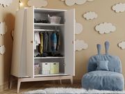 Wardrobe small Leander Luna Grey