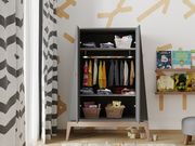Wardrobe small Leander Luna Grey