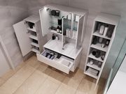Mirror cabinet Sequetto SqM-100 White