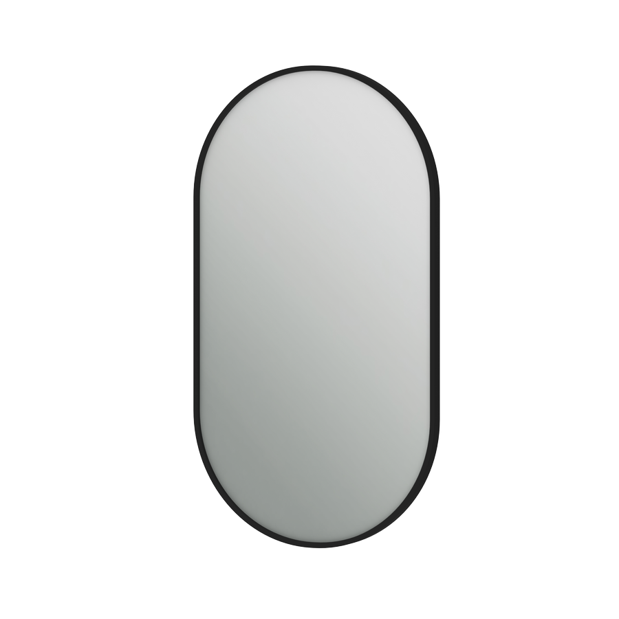 Mirror Aluminum Simple AlumSMOv-50 Black