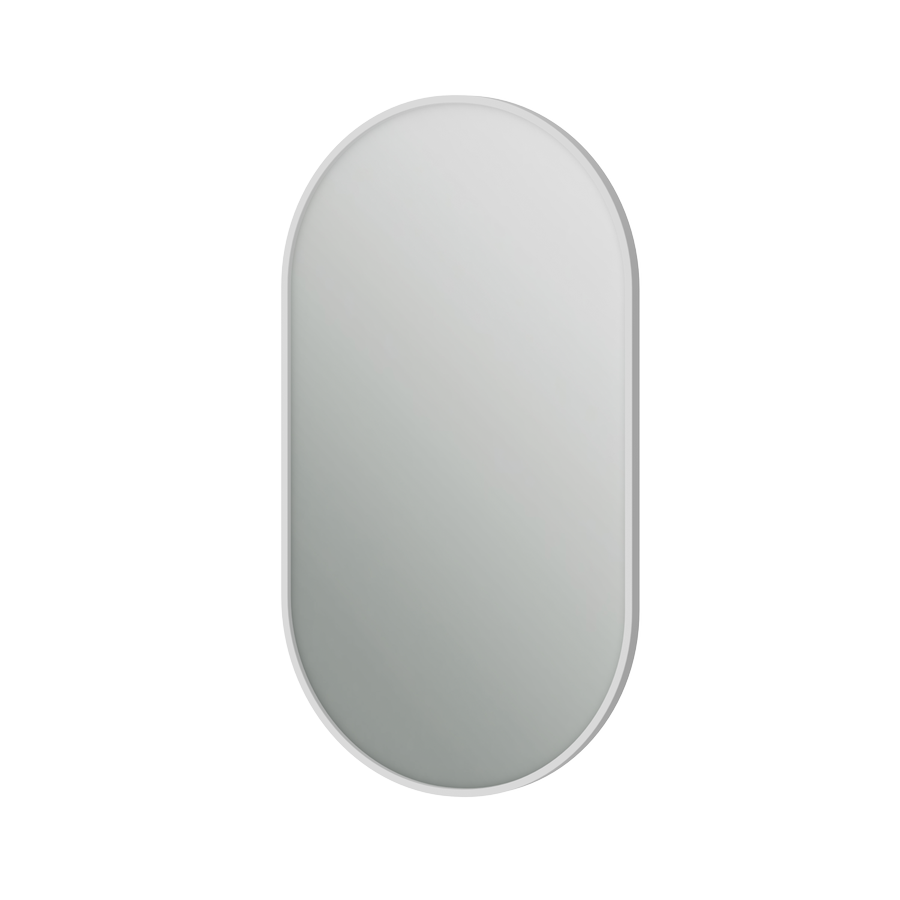 Mirror Aluminum Simple AlumSMOv-50 White