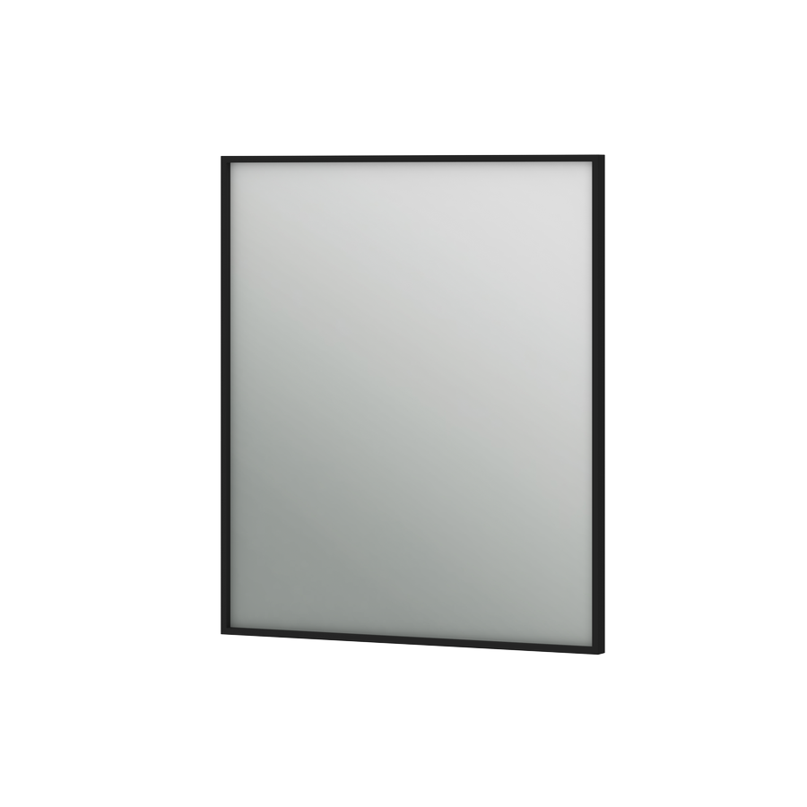Mirror Aluminum Simple AlumSMSq-70 Black