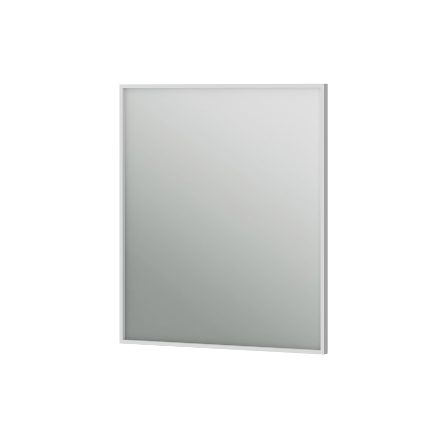 Mirror Aluminum Simple AlumSMSq-70 White