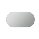 Mirror Aluminum Simple AlumSMOv-50 White