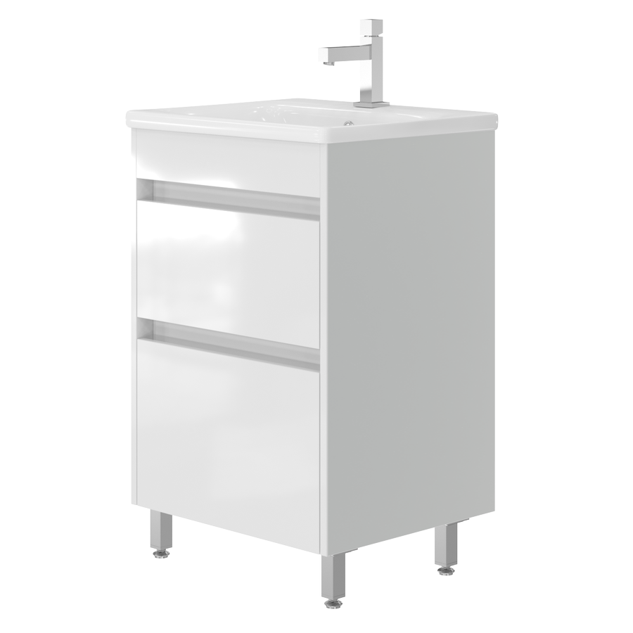 Vanity unit Luton Lt-55 Floor-Standing White