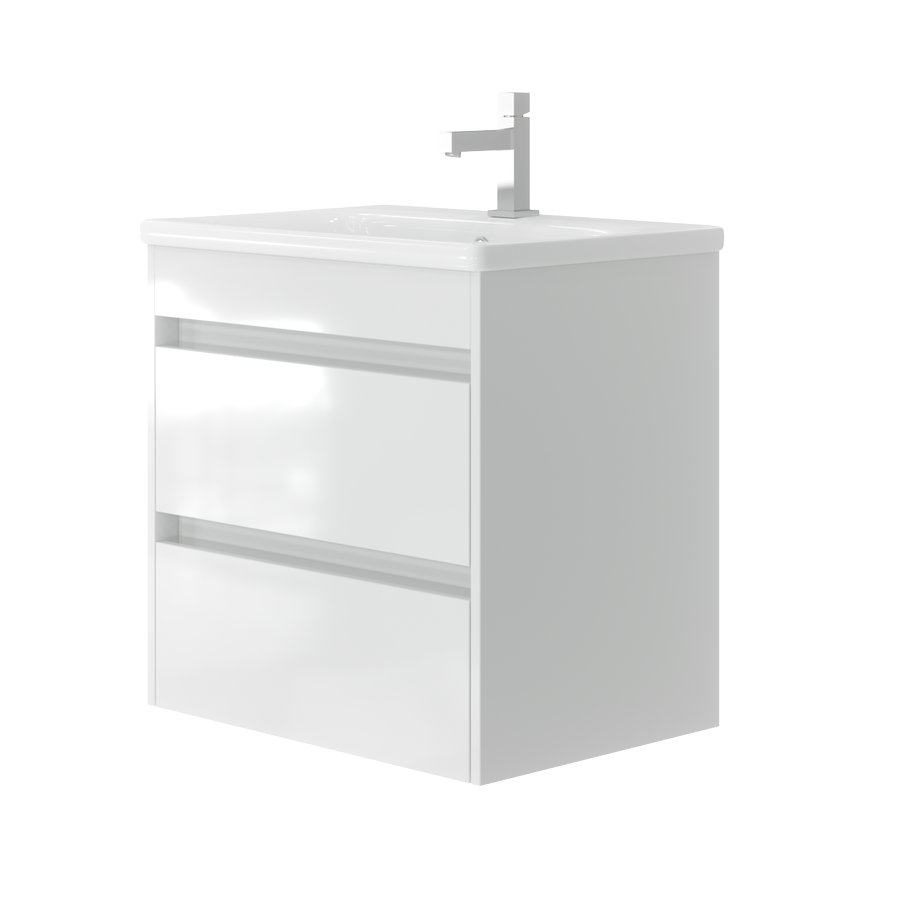 Vanity unit Luton Lt-65 Wall-Mounted White