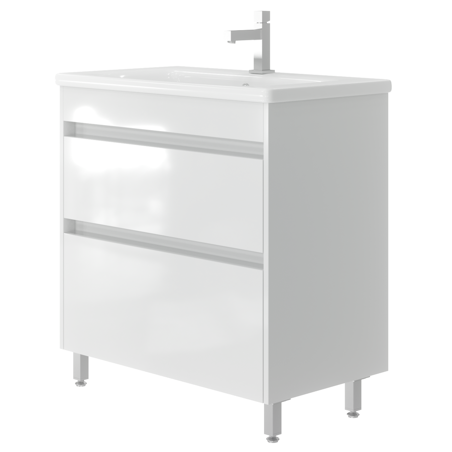 Vanity unit Luton Lt-80 Floor-Standing White