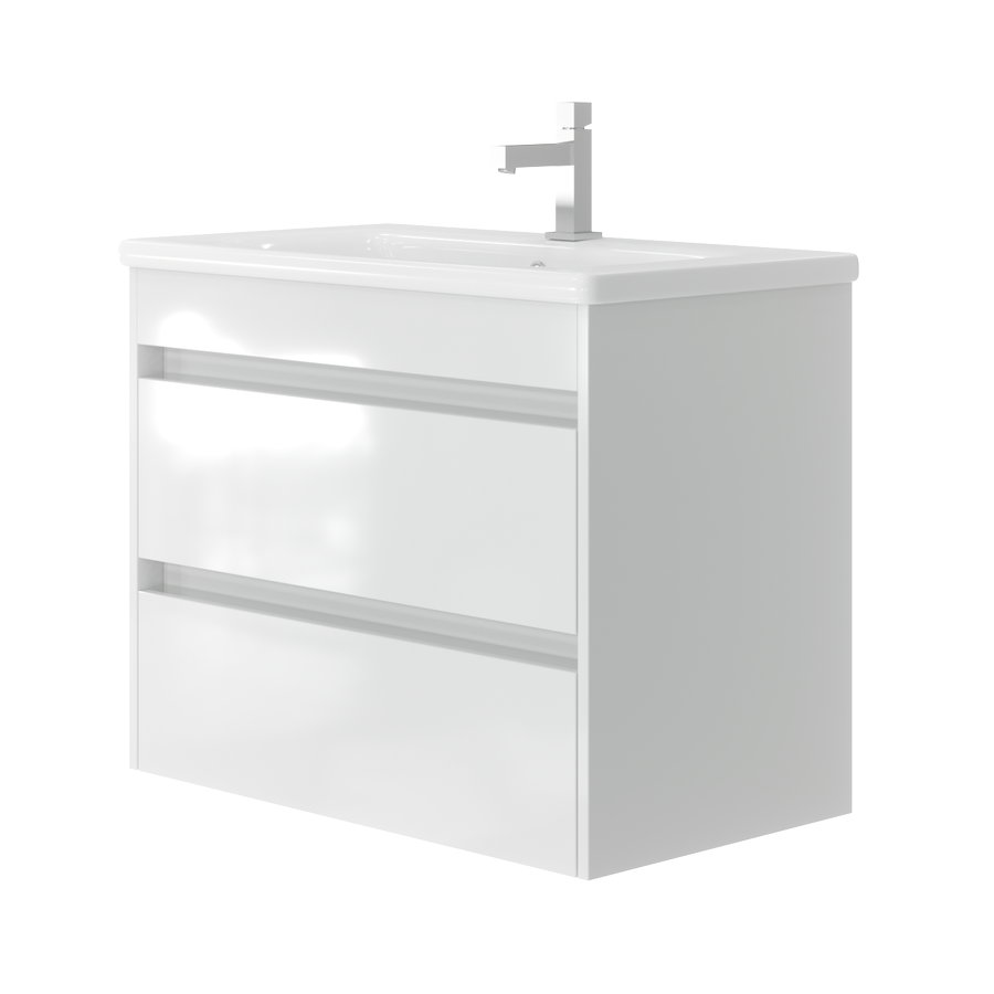 Vanity unit Luton Lt-80 Wall-Mounted White