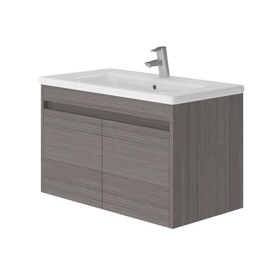 Vanity unit Ravenna Rv-80 Grey Brown Avola Pine