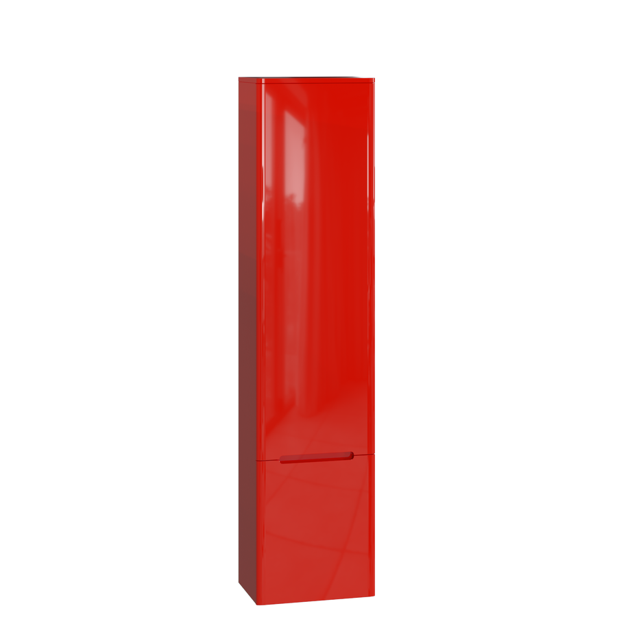 Tall storage unit Tivoli TvP-190 Right Red